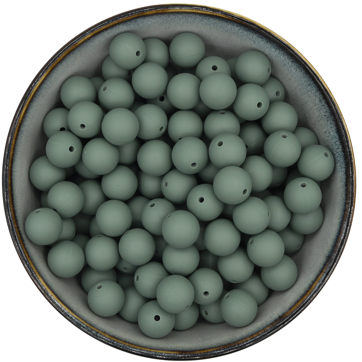 WEWAYSMILE 60st 15mm siliconen ronde kralen set, bulk siliconen kralen voor sieraden knutselen - ketting, slinger, armband (10 stijlen