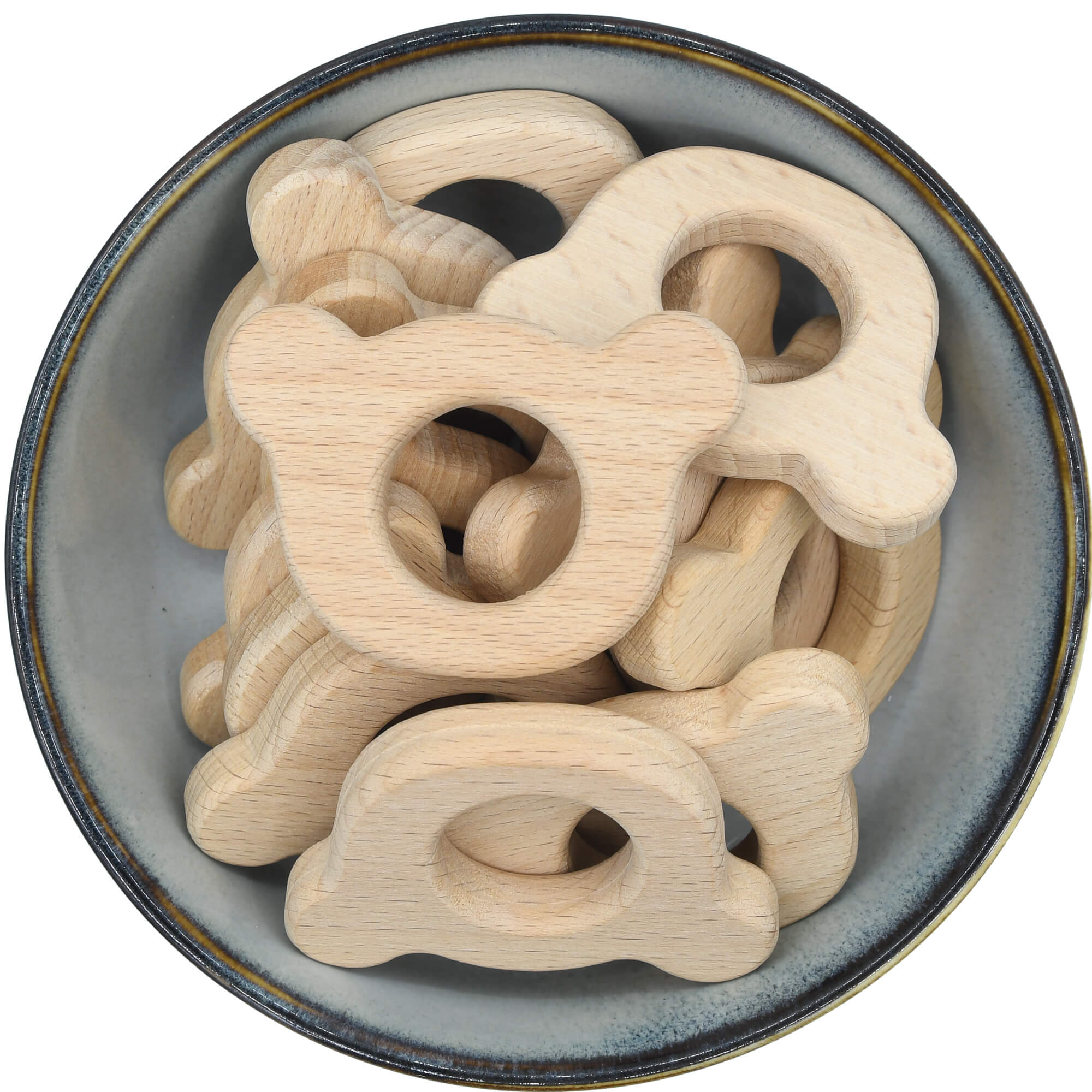 Houten hanger in de vorm van een beer