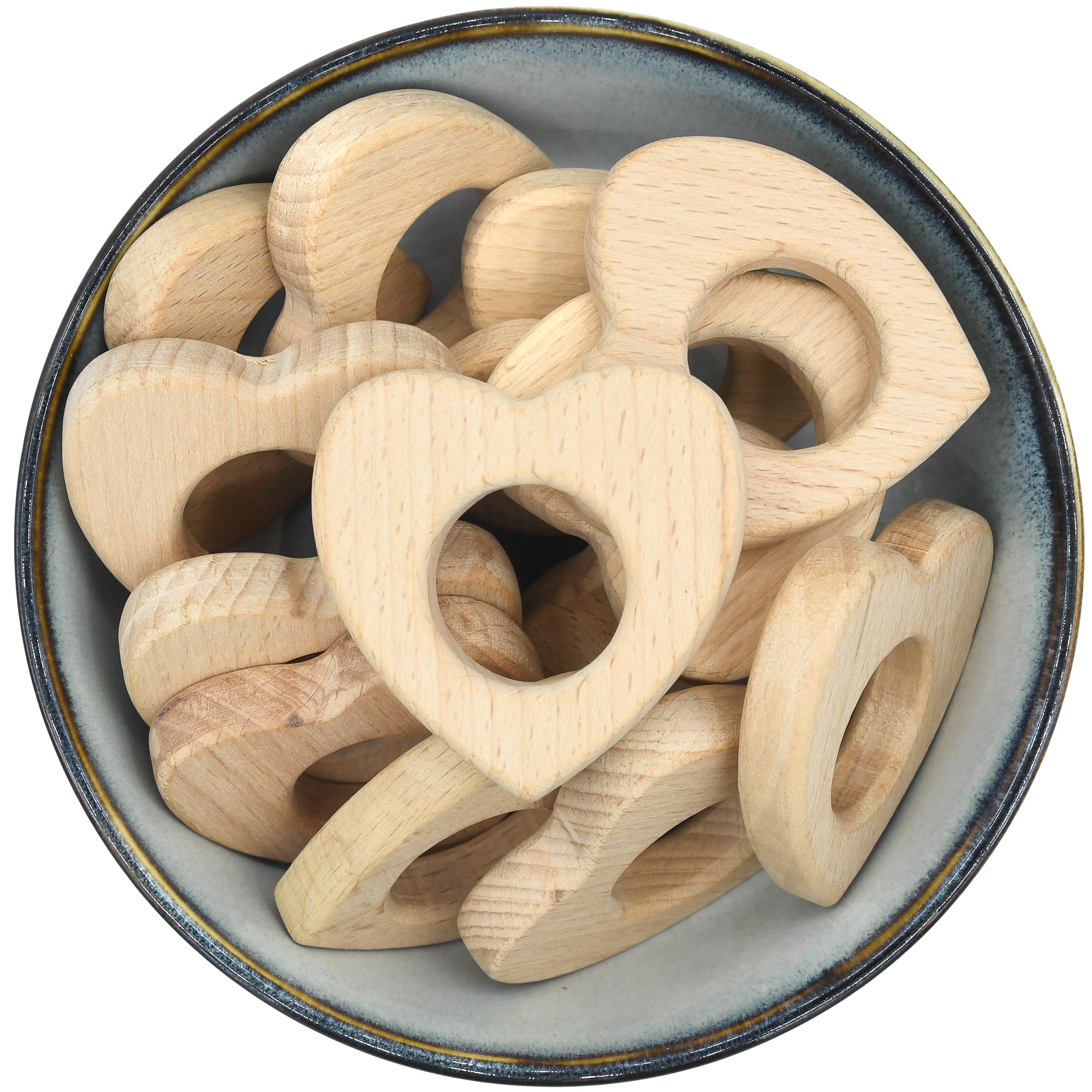 Houten hanger in de vorm van een hart