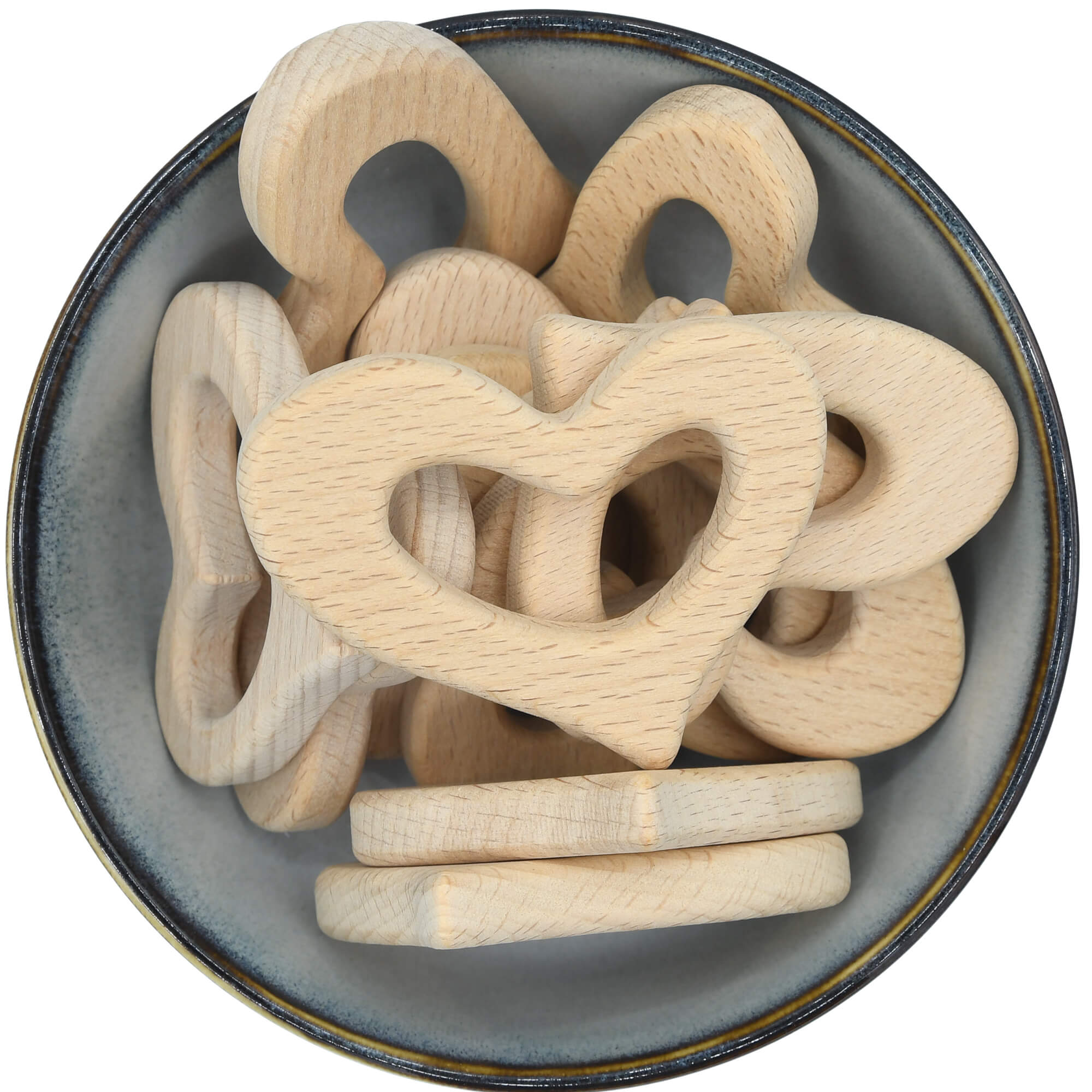 Houten hanger in de vorm van een groot hart