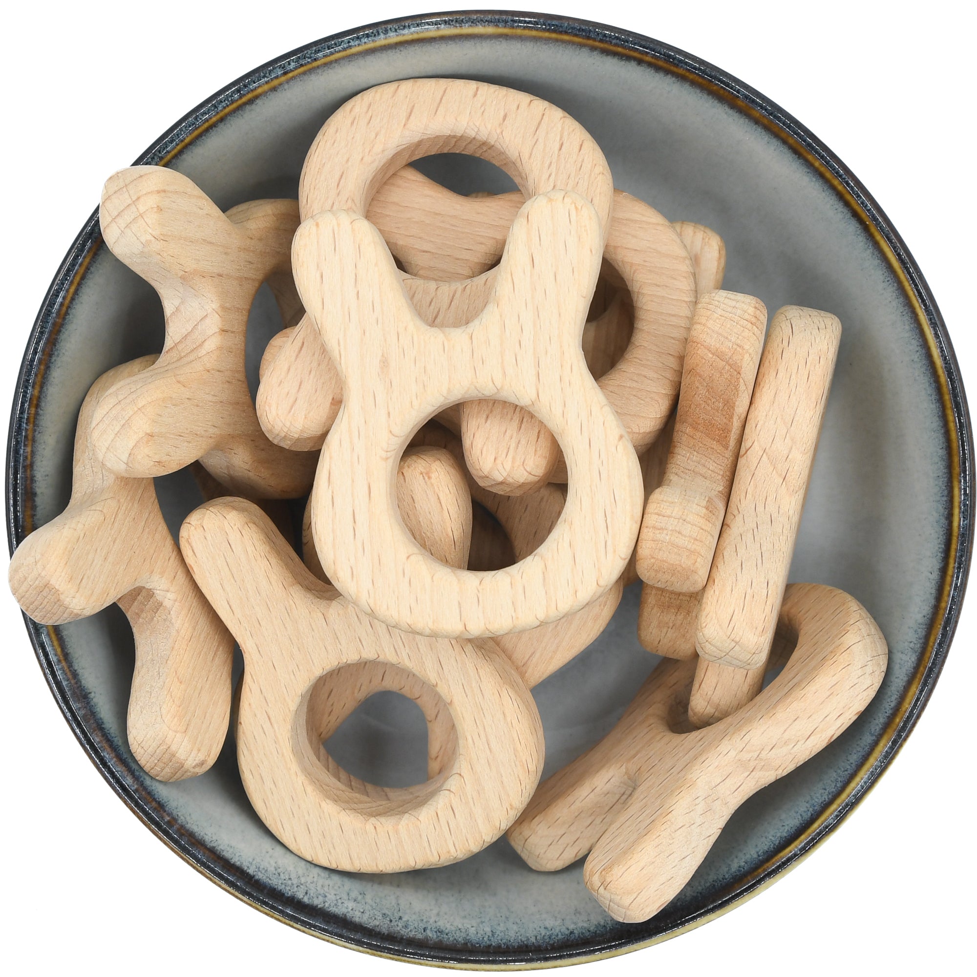 Houten hanger in de vorm van een konijn