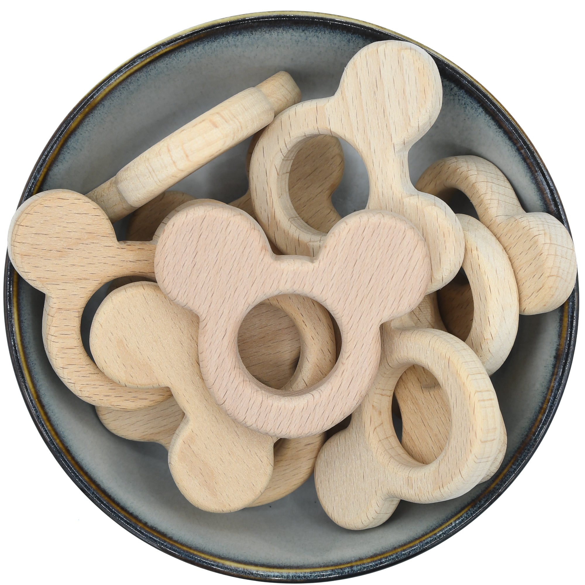 Houten hanger in de vorm van een muis