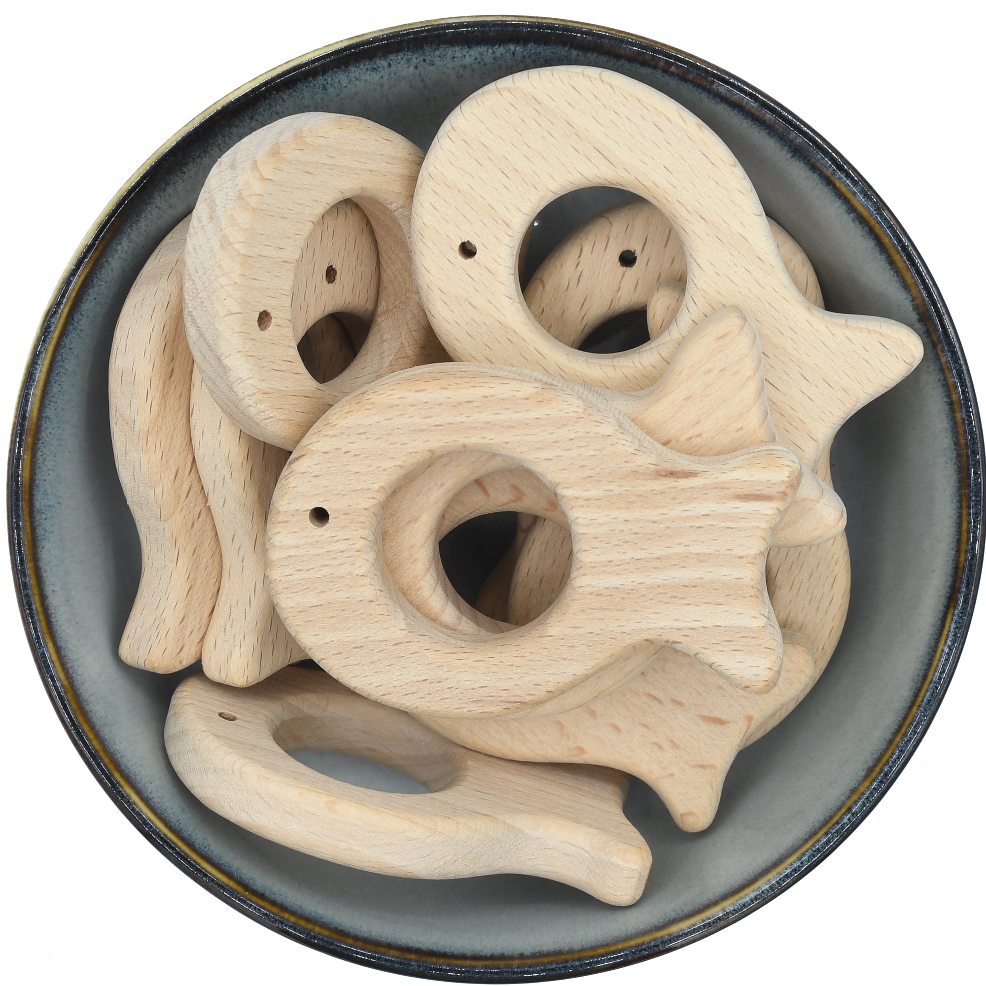 Houten hanger in de vorm van een vis