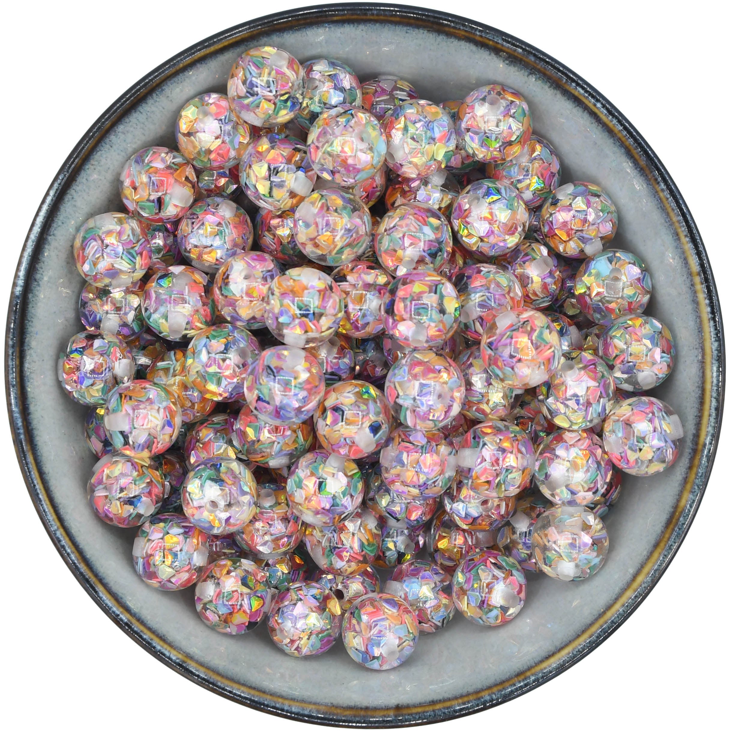 Acrylkralen 16mm - 'Chips'