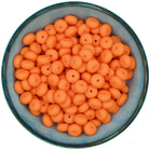 Siliconen kraal abacus van 14 mm in de kleur Oranje