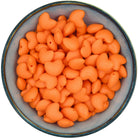 Siliconen kraal hartje in de kleur Oranje
