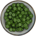 Siliconen mini-hexagon van 14 mm in de kleur Dennengroen