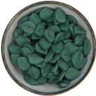 Siliconen kraal blaadje in de donkergroene kleur Forest Green