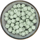 Siliconen mini-hexagons van 14 mm in de kleur Oudmint