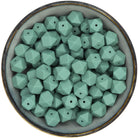 Siliconen mini-hexagons van 14 mm in de kleur Blauwgroen