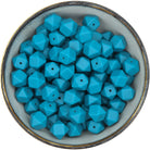 Siliconen mini-hexagon van 14 mm in de kleur Teal