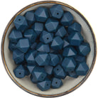 Siliconen kraal hexagon van 17 mm in de kleur Donker Teal