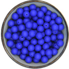 Ronde siliconen kraal van 15 mm in de kleur Royal Blue