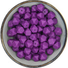 Siliconen Kraal Aubergine Mini-Hexagon