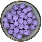 Siliconen kraal Hexagon van 17 mm in de kleur Lavendel