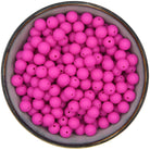 Ronde siliconen kraal van 12 mm in de kleur Fuchsia