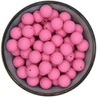 Ronde siliconen kraal van 19 mm in de kleur Sweet Pink