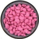 Siliconen kraal hartje in de kleur Sweet Pink