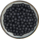 Ronde siliconen kraal van 12 mm in het zwart