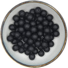Siliconen facetkraal 15 mm in het zwart