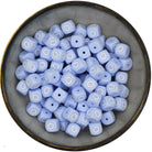 Siliconen Letterkraal 12 mm Zachtblauw - O