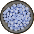 Siliconen Letterkraal 12 mm Zachtblauw - W